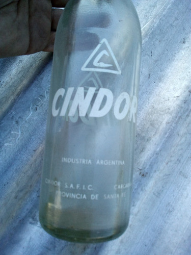 Antigua Botella 1/2 Litro Retro De Leche Cindor Chocolatada 1