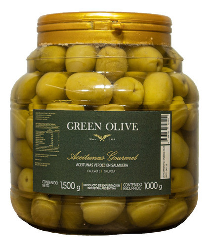 Aceitunas Verdes N°2 Green Olive 1kg 0