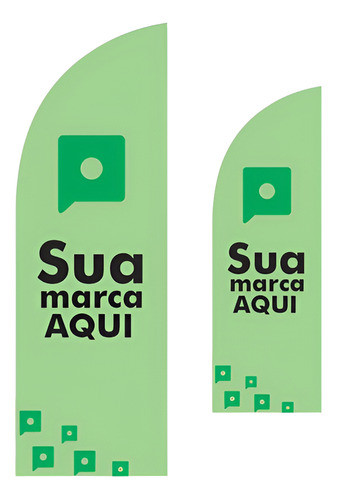 Wind Banner Dupla Face M - Somente O Tecido (promocional) 0