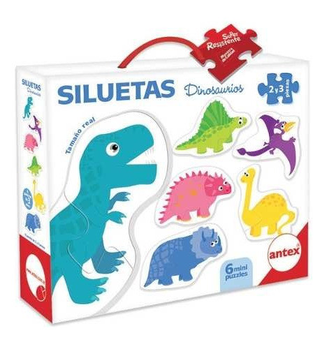 Puzzle Siluetas Animales Dino Antex Carton Extra 3028 0