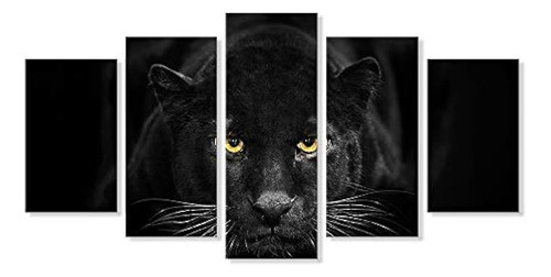 Siete Artes De Pared -5 Piezas Lienzo En Blanco Y Negro Arte 0