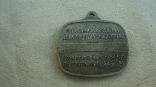 Antigua Medalla Ex Llavero Administracion Medrano 1