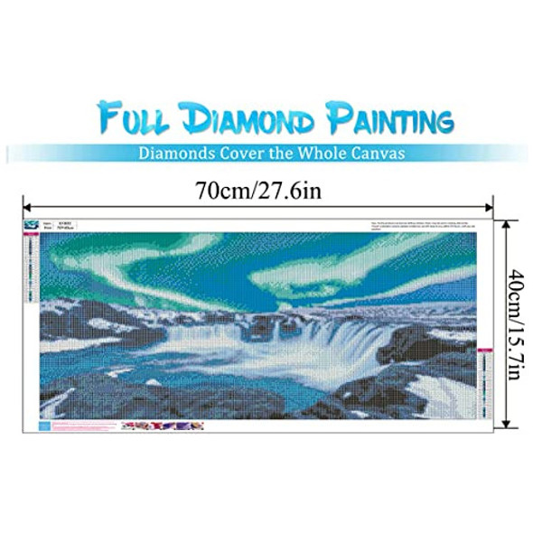 Kit Pintura De Diamante Adulto 5d Gigante 70x40cm Cascada 02 1