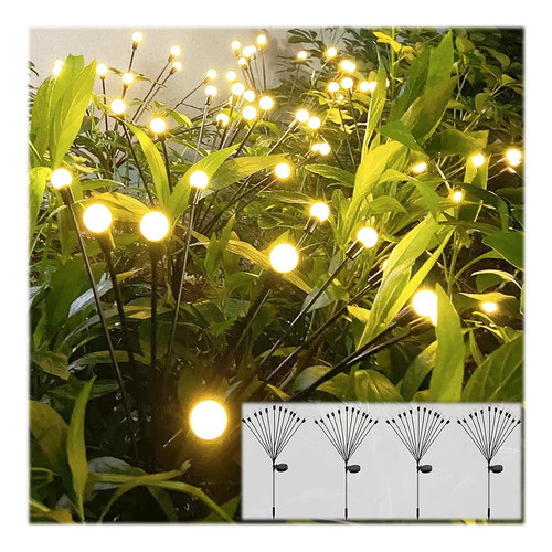 Decoración Del Jardín Del Patio De Navidad, Luces Solares Al 0