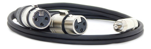 Cable Adaptador Rca Macho A 2 Canon Xlr Hembra Tipo Neutrik 0