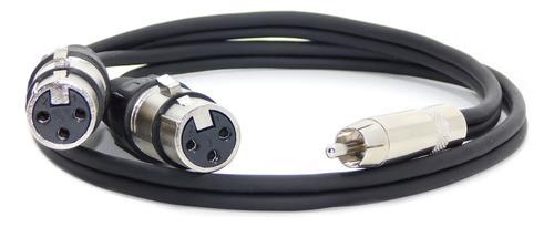 Cable Adaptador Rca Macho A 2 Canon Xlr Hembra Tipo Neutrik 1