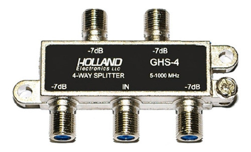 Derivador Splitter Holland Ghs-4 Tv Hd Tda Coaxil Bajo Ruido 0