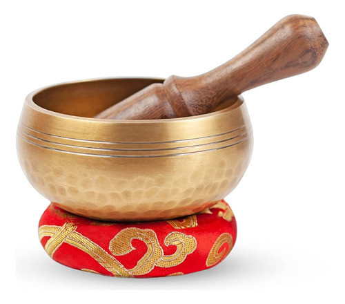 Cuenco Tibetano Con Almohadon Para Una Meditación Efectiva 1