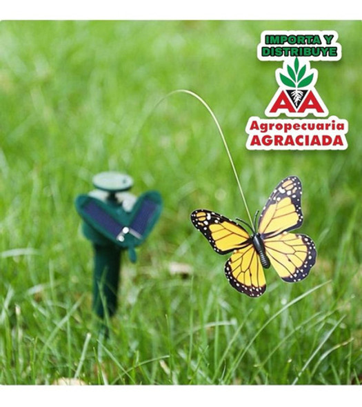 Adorno De Jardin Mariposa Voladora Solar 1