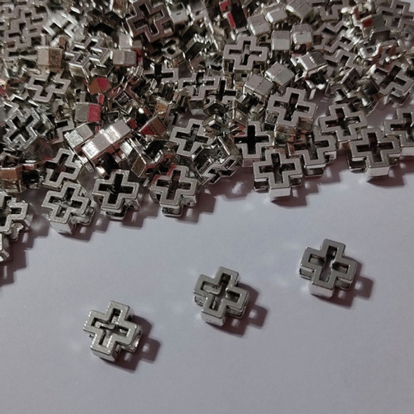 10 Pasante Metal Cruz Equilibrio - Bijuo Armador Artesanias 0