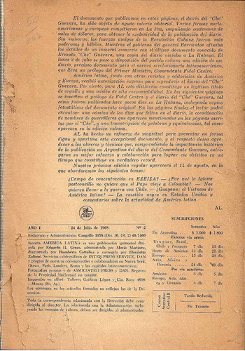 Rev. America Latina Nº 2 - El Diario Del Che En Bolivia 1