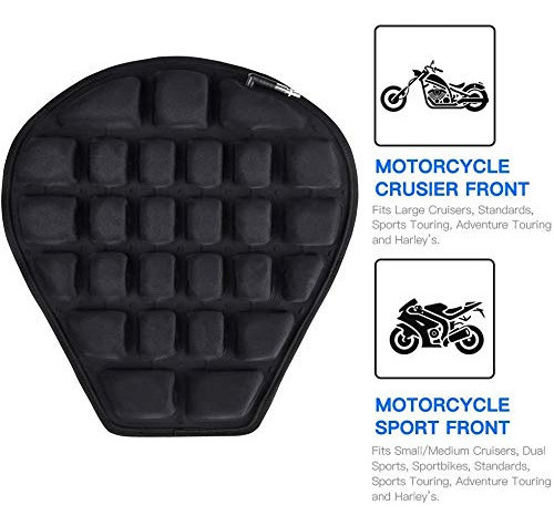 Cojín Asiento Motocicleta Tamaño Gransillín Cruiser Relleno 1