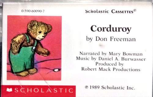 Corduroy Don Freeman Cassette Scholastic 1989 Inglés Bowman 0