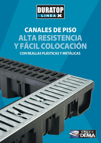 Canal Duratop Dema  H 105x1m Reja Metalica 10-700110100 1