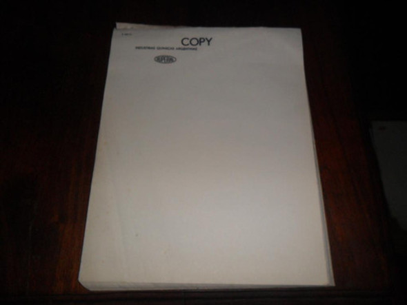 Industria Quimica Argentina Duperial Copy Hoja Papeleria 0