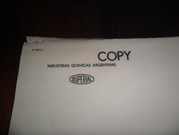 Industria Quimica Argentina Duperial Copy Hoja Papeleria 1