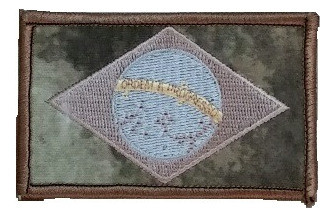 Patch Bandeira Brasil Selva Atac´s Multicam Militar 1
