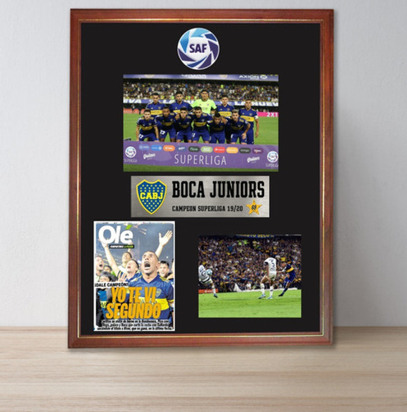 Boca Campeon Superliga 2019 2020 Cuadro Memorabilia Tevez 0 Boca Campeon Superliga 2019 2020 Cuadro Memorabilia Tevez 0