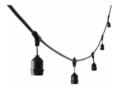 Guirnalda Luces Exterior Ip65 Apto Lluvia 10 Portalámpara 5m 0