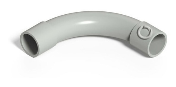 Curva 20mm Pvc Genrod Sistelectric Para Caño Rígido Pack X10 0
