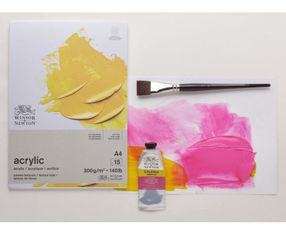 Bloco Winsor Newton Acrylic A4 300g/m2 15 Fls 1