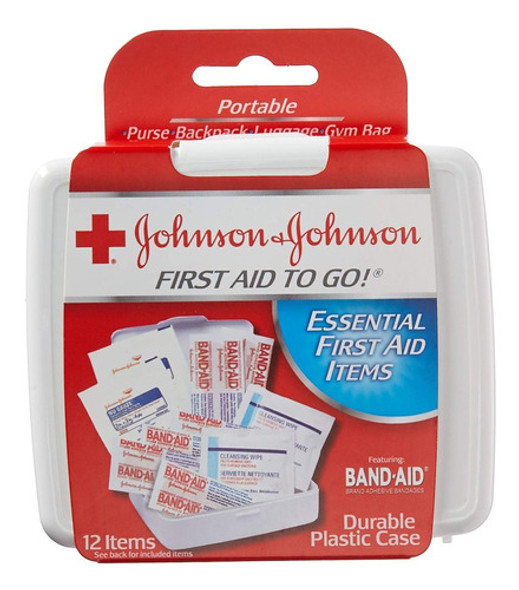 Johnson & Johnson Kit De Primeros Auxilios Para Llevar, 12 . 0 Johnson & Johnson Kit De Primeros Auxilios Para Llevar, 12 . 0