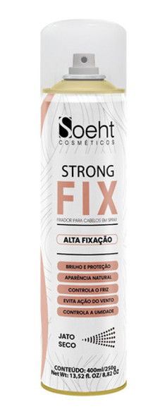 Fixador De Cabelo 400ml ( Alta Fixação ) - Strong Fix 0 Fixador De Cabelo 400ml ( Alta Fixação ) - Strong Fix 0