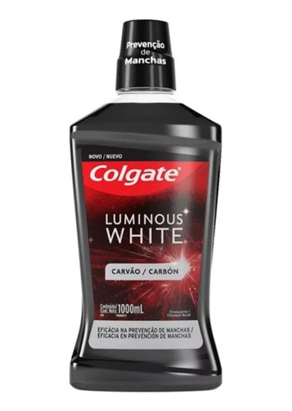Jogo 2 Colgate Luminous White Carvão 1000-ml Dentes Brancos 1