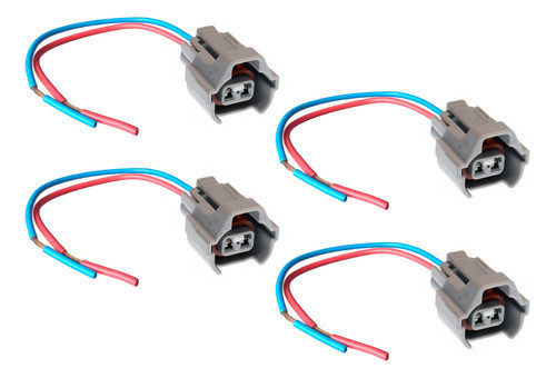 4x Conector Chicote Plug Do Bico Injetor Livina Sentra Tiida Versa 0