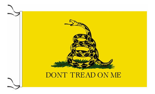 Bandera Libertaria Gadsden Don't Tread On Me 30 X 45cm 1