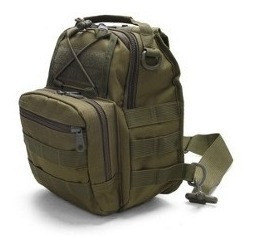 Bolso Tactico Morral Mochila Bandolera Militar Policia Verde 0