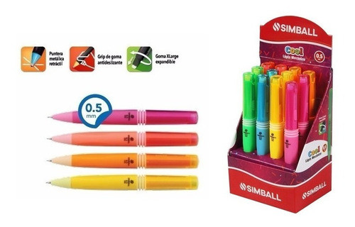 Portaminas Lapiz Mecanico Lanzaminas Simball Cool 0.5mm 1