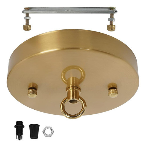 Kighsin Placa De Dosel De Luz De Techo De Latón De 5.9 Pulga 0