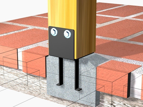 Soporte Para Vigas Y Columnas De Hormigonar 4 X 4 1