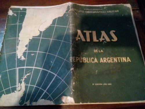 Institut0 Geografico Militar Antiguo Atlas  Argentina  1962 0