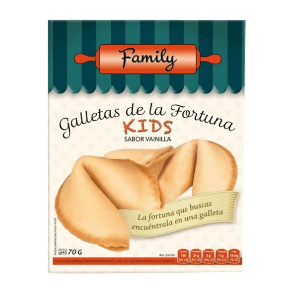 Galleta De La Fortuna Kids Sabor Vainilla 70g 12u 0 Galleta De La Fortuna Kids Sabor Vainilla 70g 12u 0