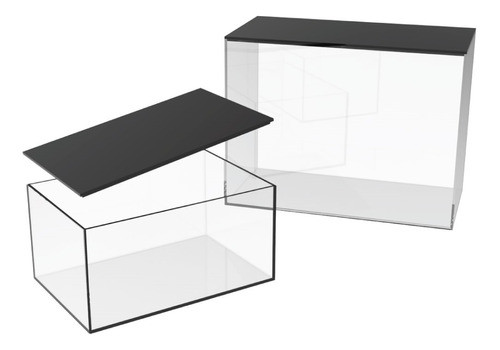 Caja Acril Con Tapa, Vitrina/contenedor Cta-404008 0