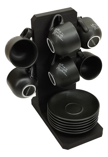 Kit Porta Xícaras + Cj Xícaras Manhattan - Cantinho Do Café 0