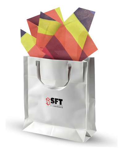 Papel De Seda 25un 30x65  Estampa Arco Iris Pequeno Embalar 1