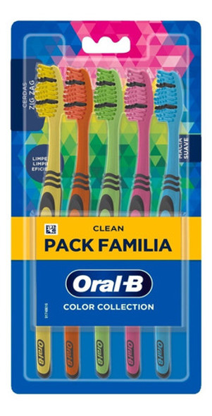 Kit 2 Clean Color Collection Escovas Dental Macia Total 10un 0