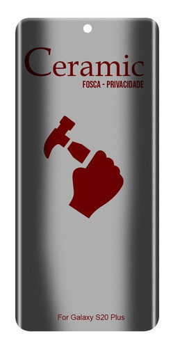 2 Películas 3d Ceramica Privacidade Fosca P/ Galaxy S20 Plus 0