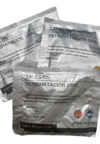 3u Sales De Rehidratacion Oral Frutos Rojos 28g. Vto 8/25 0