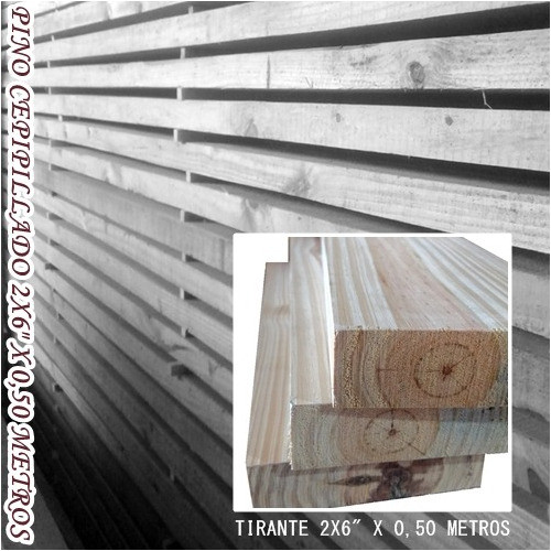 Pino Tirante 2x6 X 0,5 Mt Cepillado 1