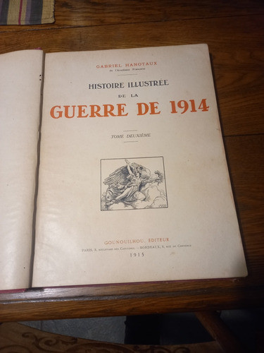 Libro De Guerra 1914 Edición Francesa 0