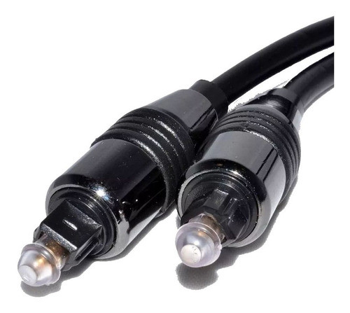 Cable Señal De Audio Fibra Óptica Digital Negro 3mt 2.2mm 0