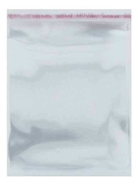 Saco Plástico Com Aba Adesiva Transparente - 7x7 - 1000pçs 0