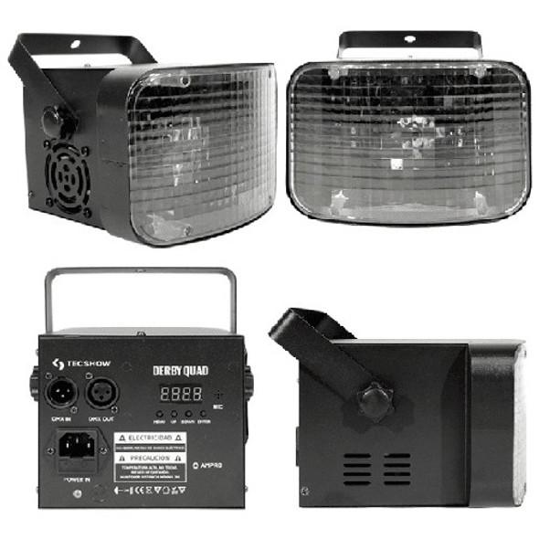 Efecto Derby Quad Rgbw 2 Leds 4en1 De 10w Tecshow 1