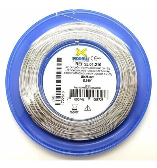 Alambre Ligadura Odontología 0.30 Mm Morelli 50g Ortodoncia 0