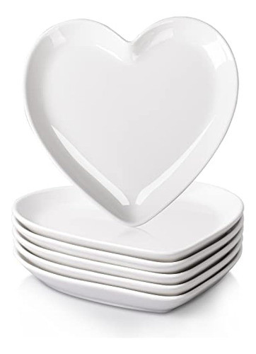 Platos De Ensalada De Postre De Cerámica En Forma De Corazón 0