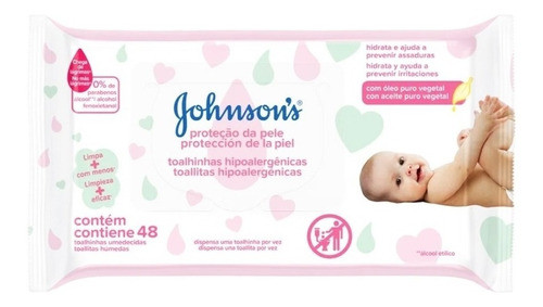 Johnson's Baby Kit X3 Toallitas Húmedas Protección Piel 48u 1